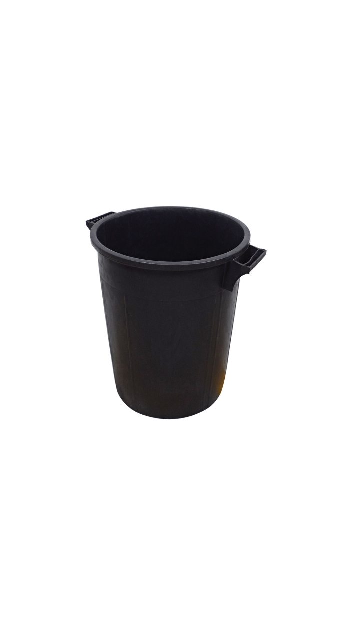 Poubelle 75L NOIR INCASSABLE (couvercle vendu séparément) ITALY Résis