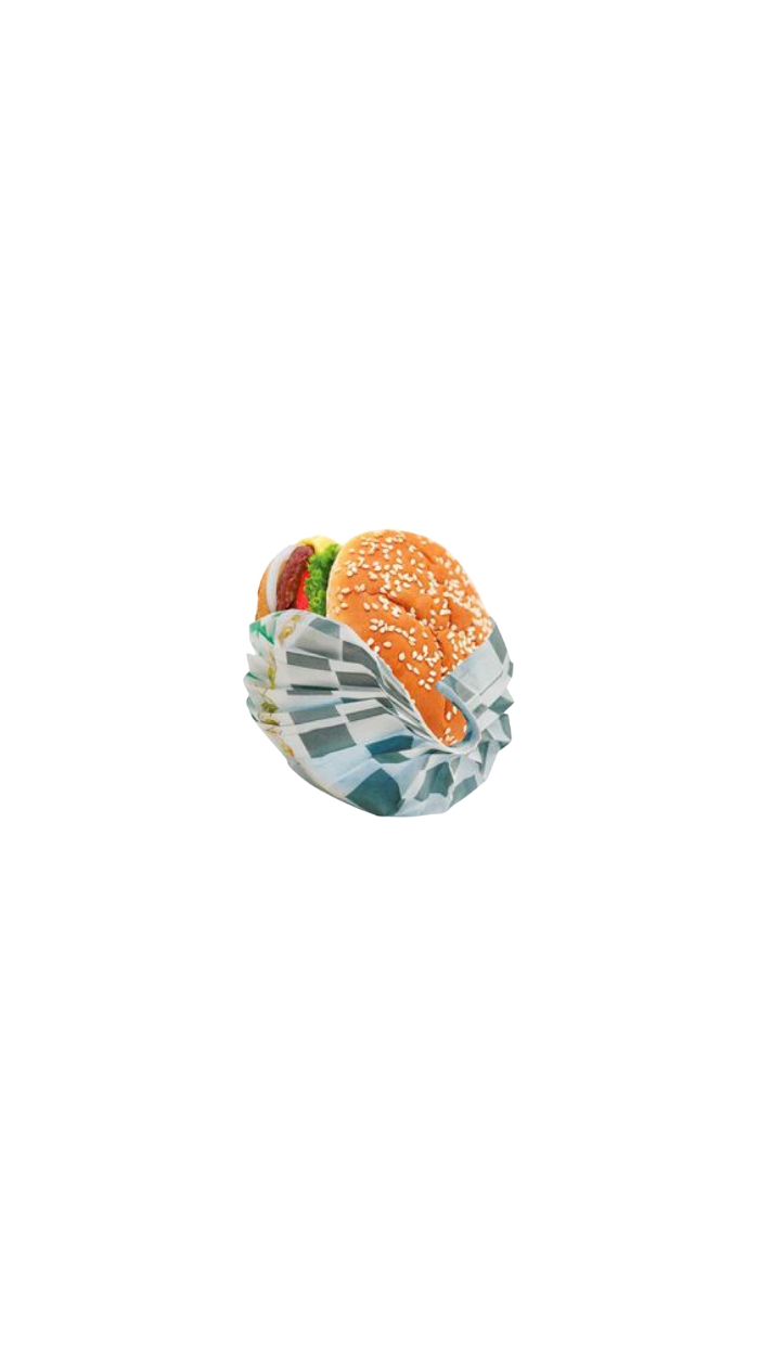 Emballage "PleatPak" hamburger petit
