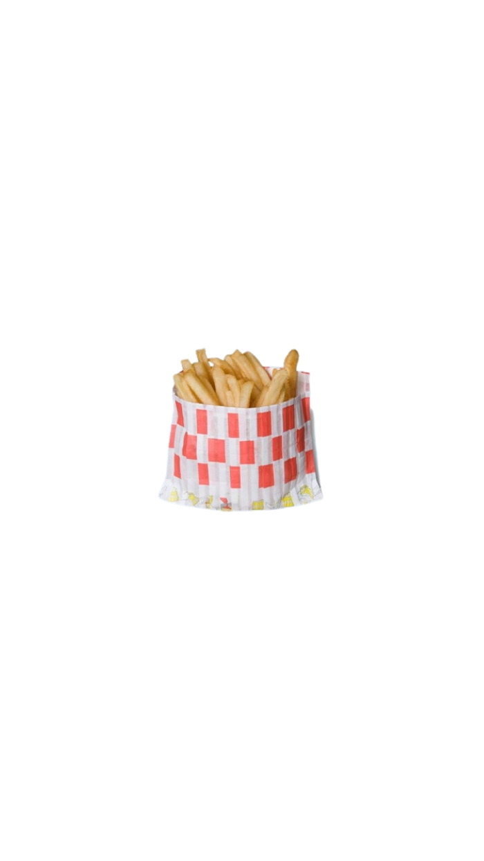 Sachet à frites en papier ingraissable Moyen "MAGIC BAG"
