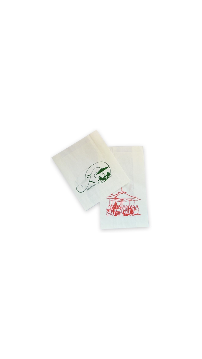 Sachet en papier ingraissable "viennoiserie à emporter"