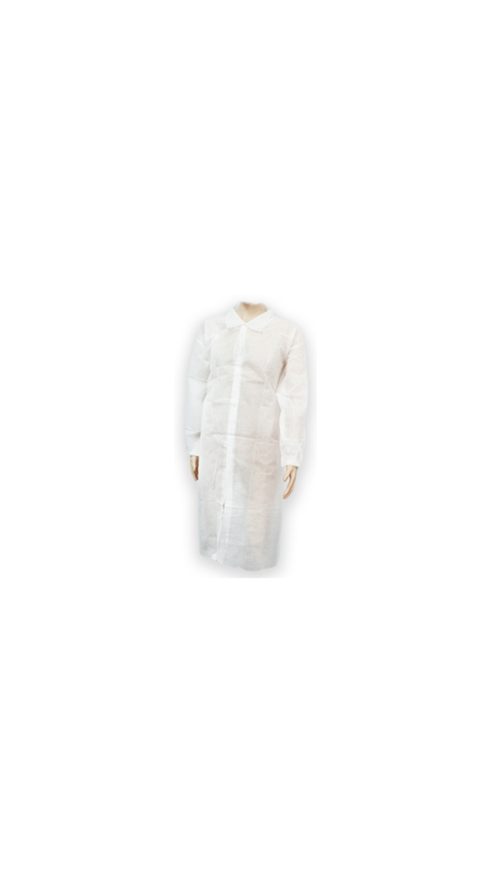 50 Blouses visiteur en polyéth "fermeture Velcro" (Taille XL)