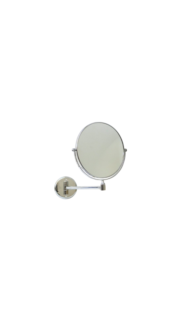 Miroir grossissant extensible a un bras