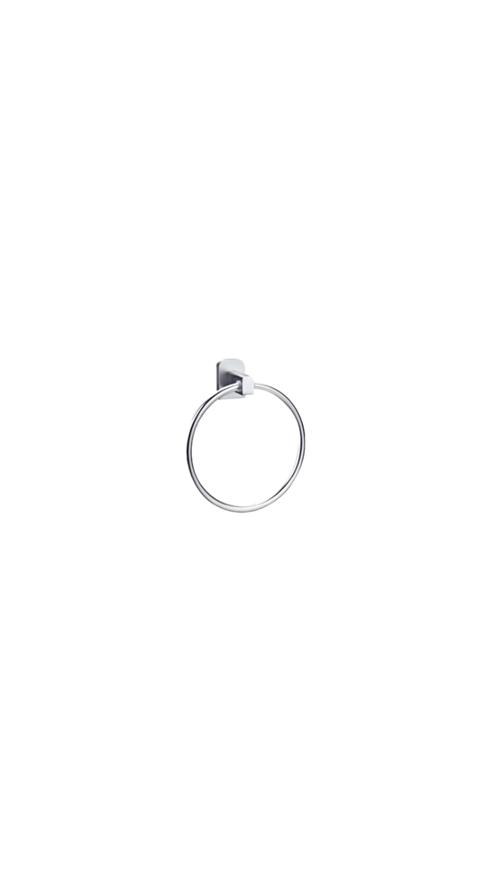 Porte Serviettes RONDE en Aluminium "Satiné"
