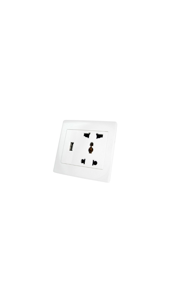 Prise murale intérieure avec port USB pour"coffre-fort"