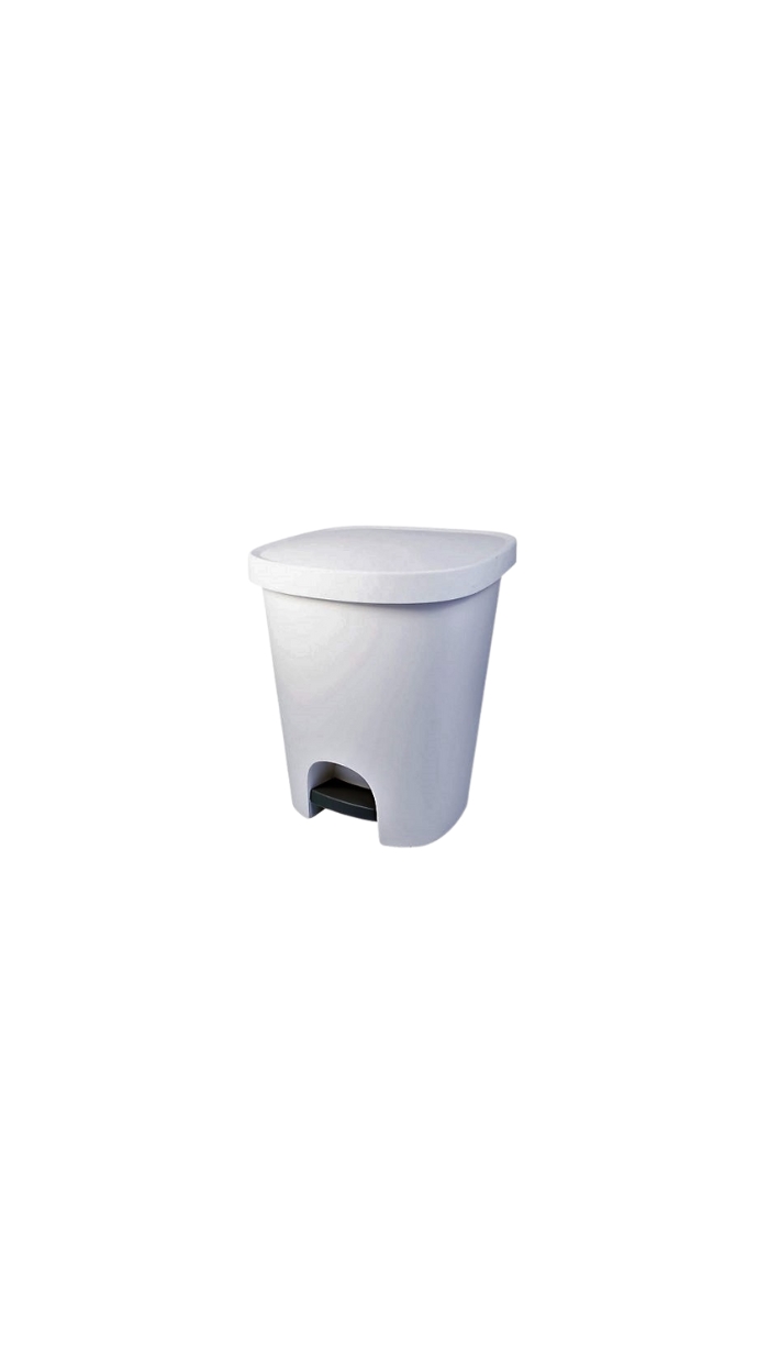 Poubelle à Couvercle Rabattable à pédale (25L)