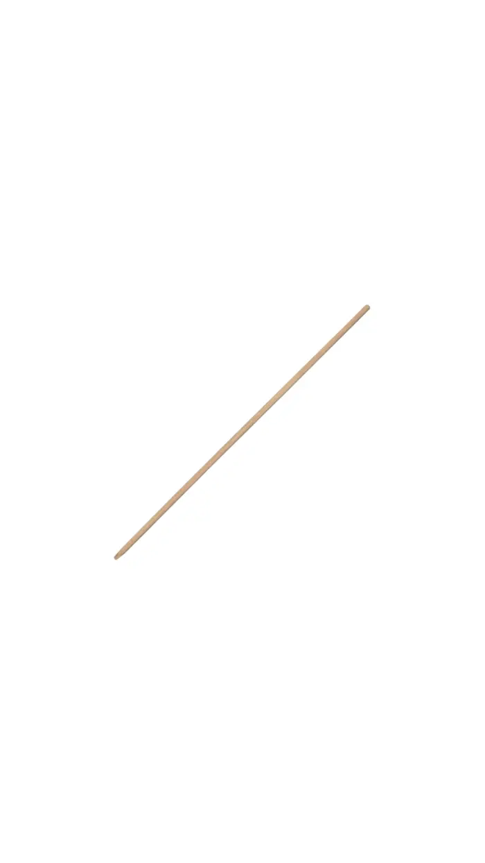 Manche en bois VERNIS pour balai 1,20m