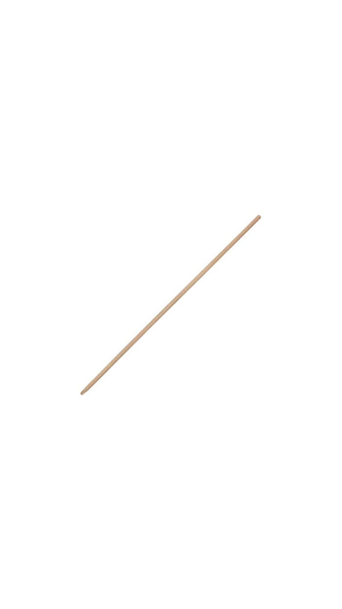 Manche en bois VERNIS pour balai 1,20m