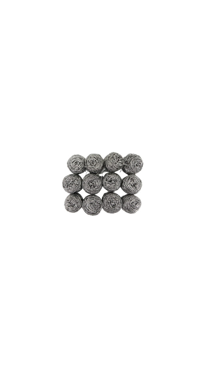 12 Éponges d'acier (40g)