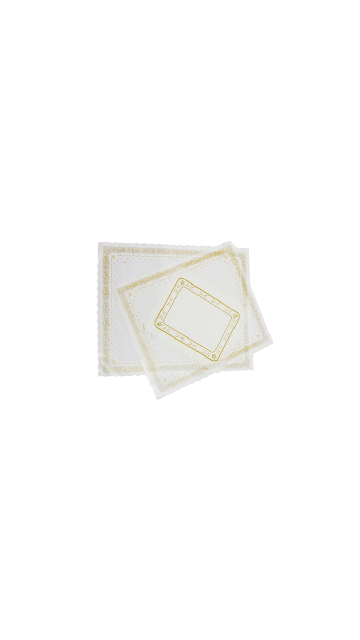 Papier Paraffiné Ingraissable "Dessus-Plat de Gateau" (41x48cm)