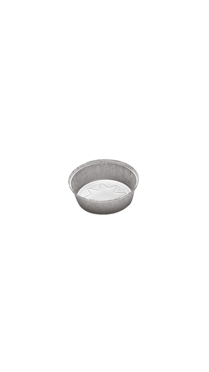 100 Barquettes "RONDE" avec couvercle 1450ml (205x57)