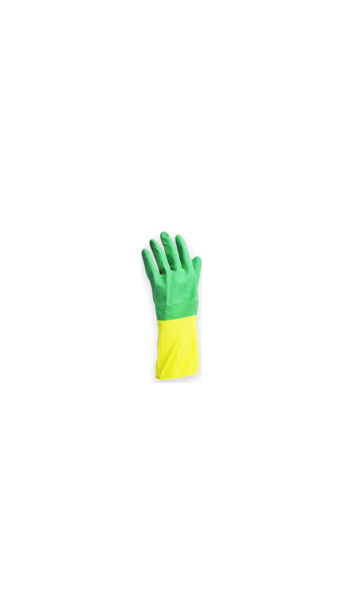 Gants de protection bi-couleur, ultra-résistant, Latex, L, ZAMBU