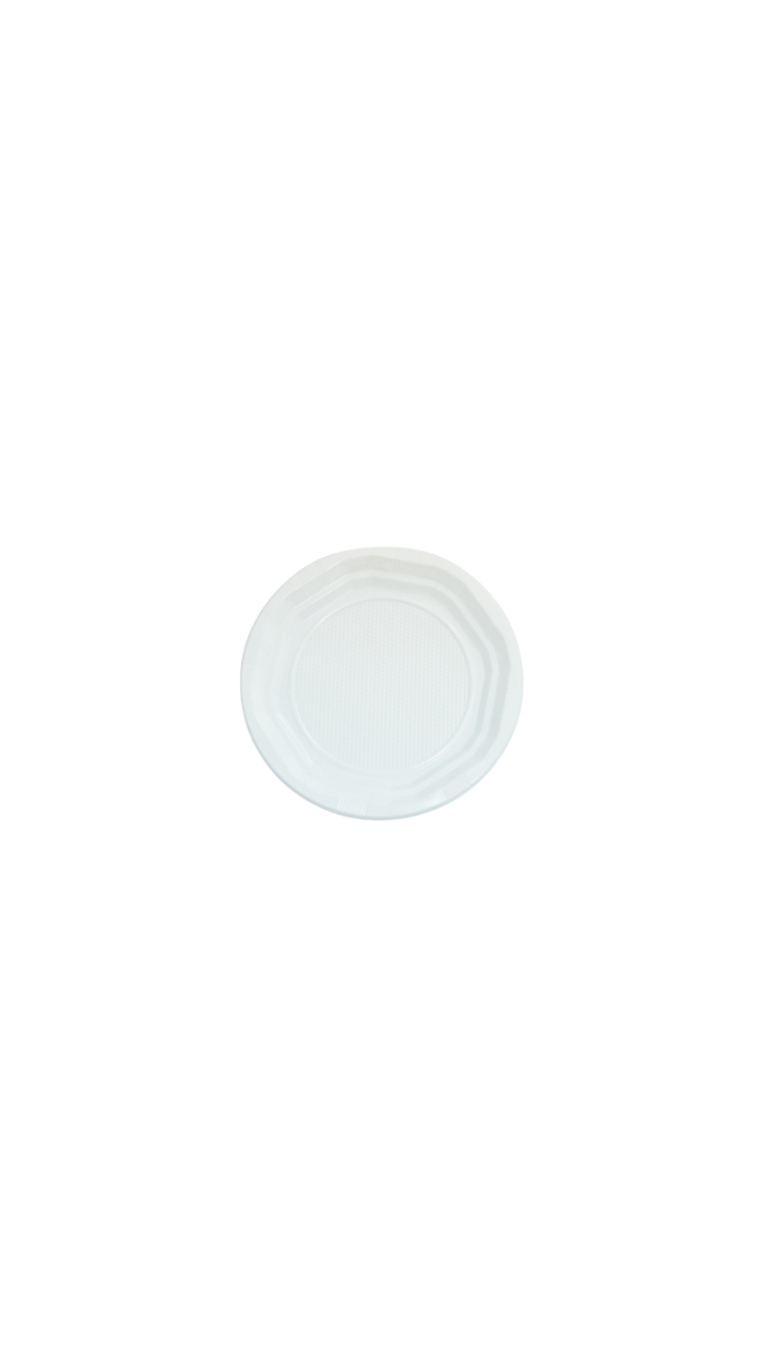 100 plats en plastique -LLANO- (20.5cm)