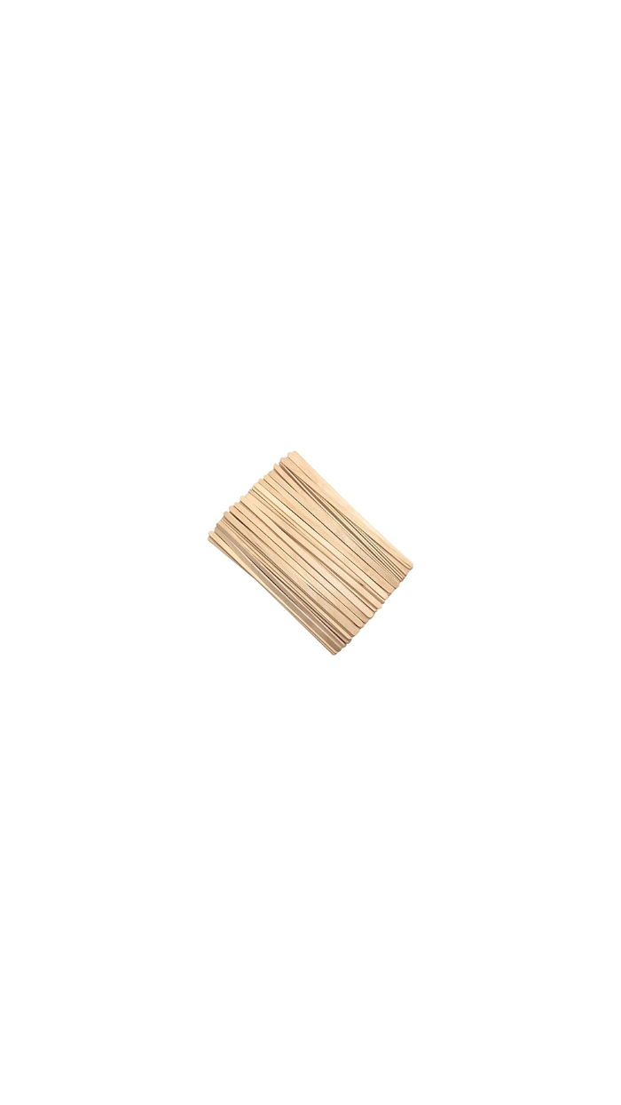 100 Bâtonnets Mélangeur en Bois, 11cm