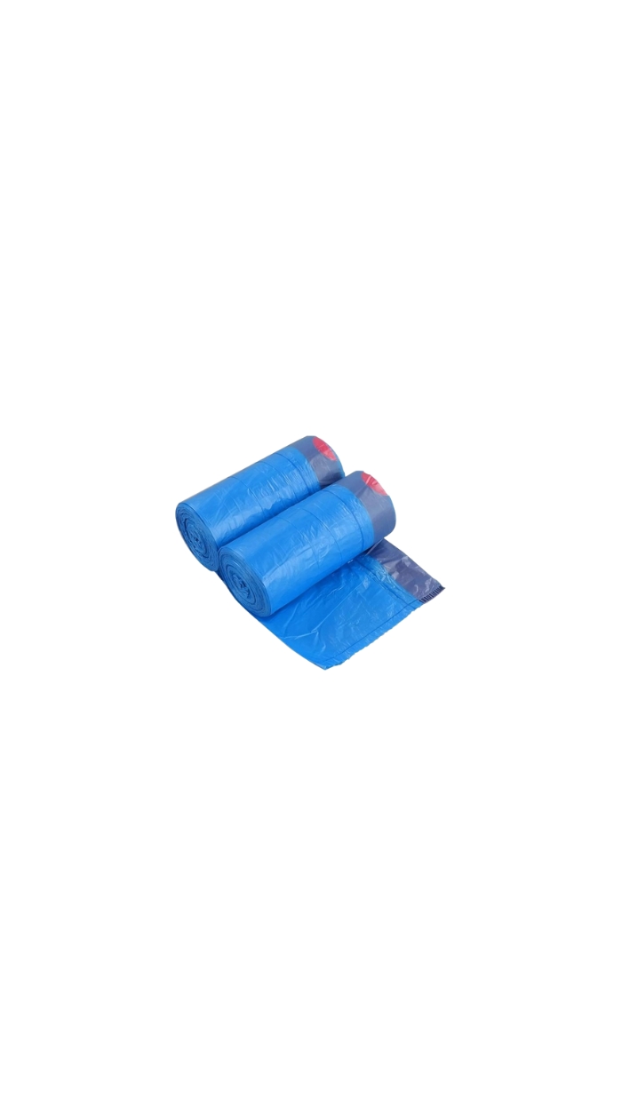 30 Sacs Poubelle, BLEU, 60x70cm, 50L, C/25