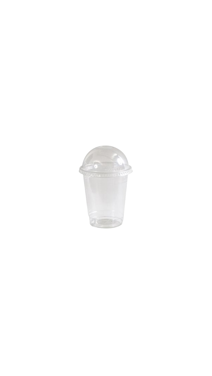Gobelet en plastique (300ml) + Couvercle Plat "1000u"