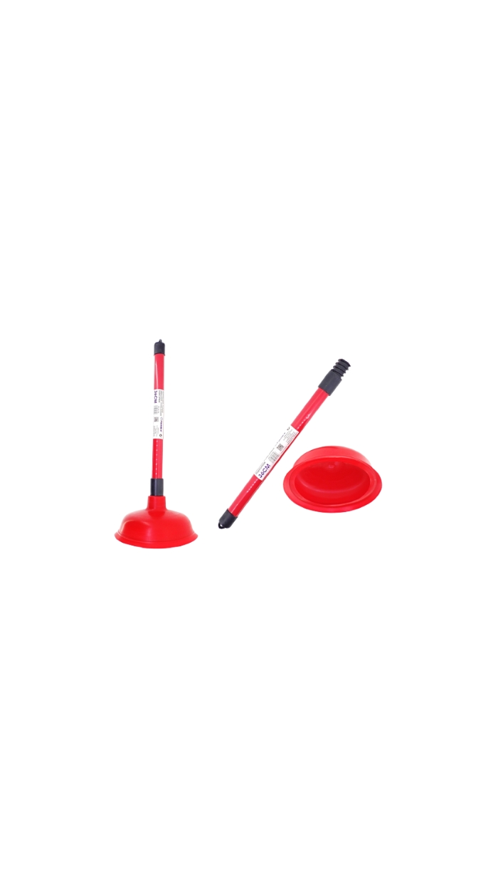 Ventouse à vide / Déboucheur canalisations (36cm) rouge/Noir
