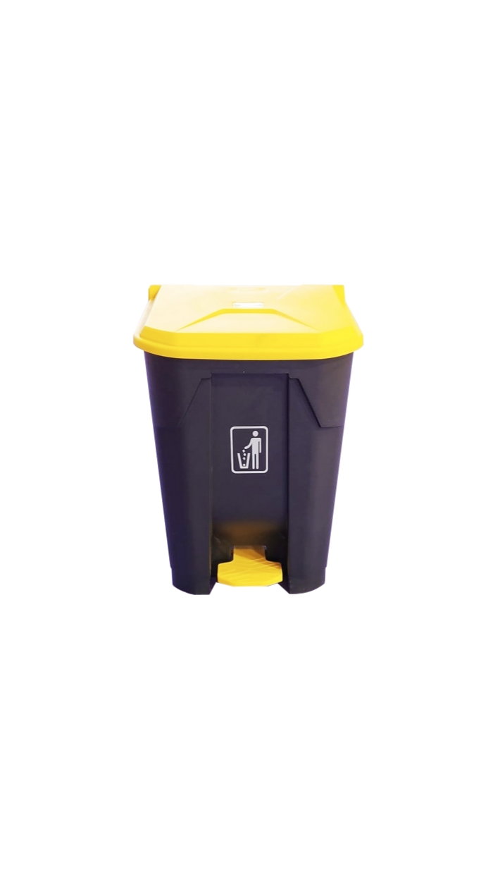 Poubelle 65L à Pédale en Plastique (42x48x64cm)