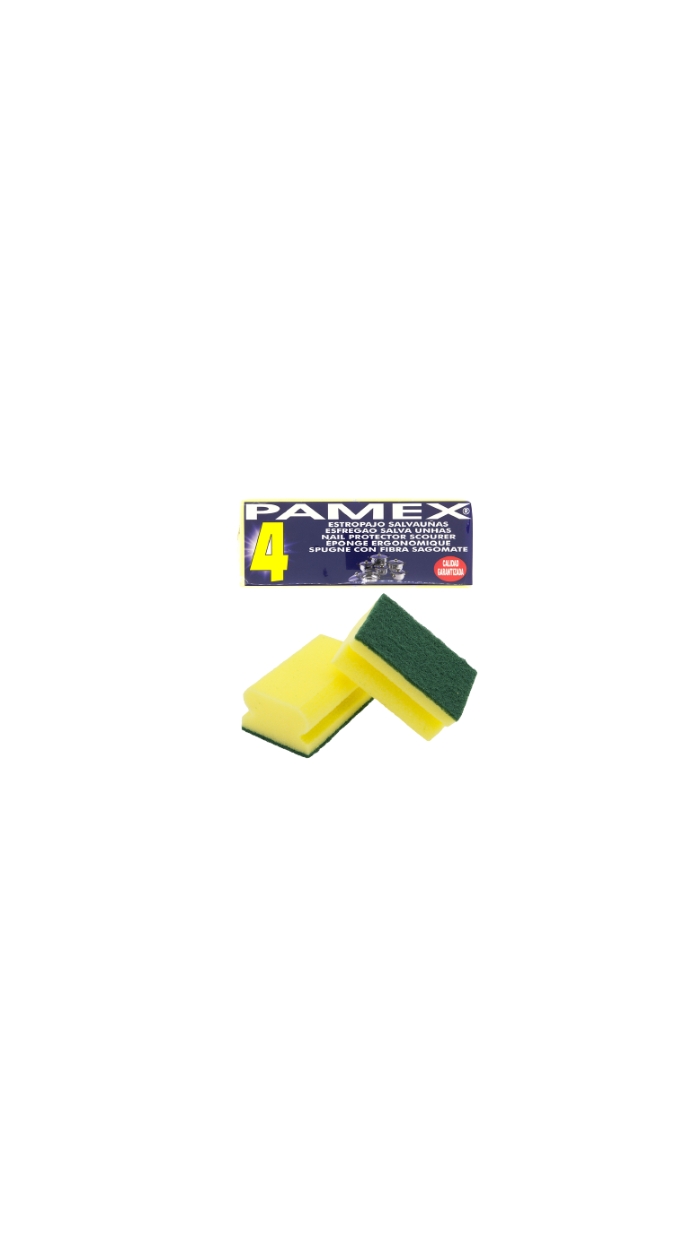 4 Éponges abrasives "multi-surfaces" (10x6.5x4.5cm)