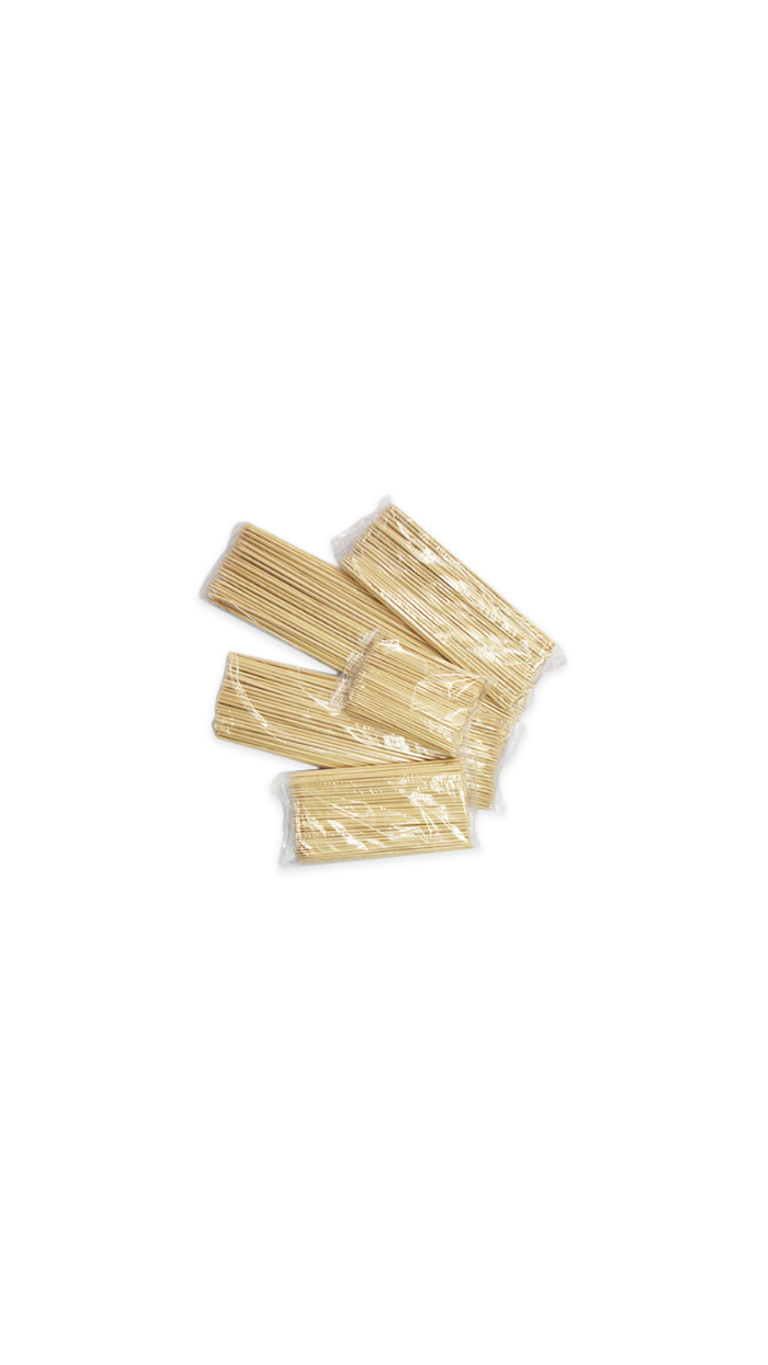 100 Brochettes en bois, L.30cm