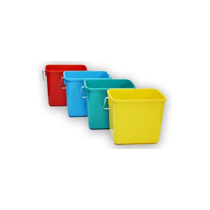 Seau en plastique pour chariot de lavage professionnel - ROUGE, 6L