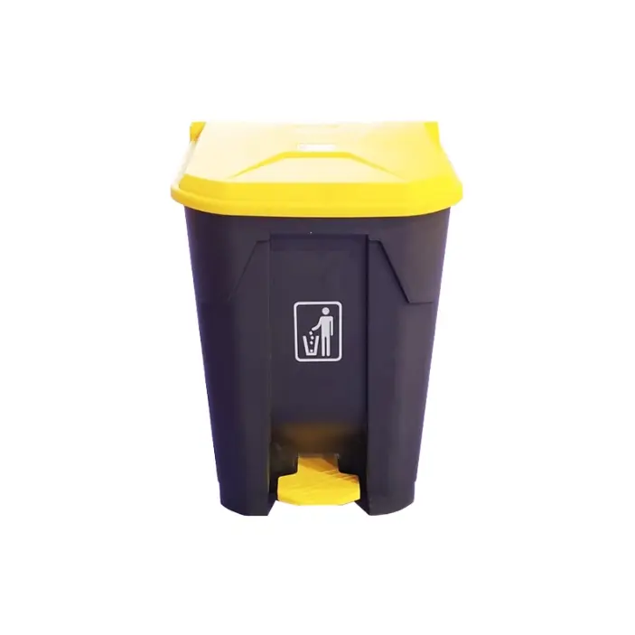 Poubelle 85L à Pédale en Plastique (37x47x82cm)