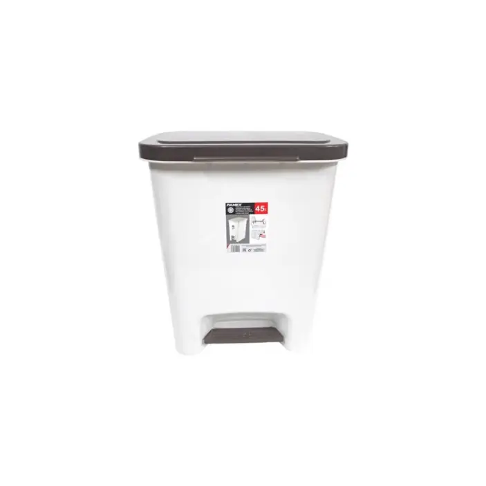 Poubelle en plastique à pédale (45L)