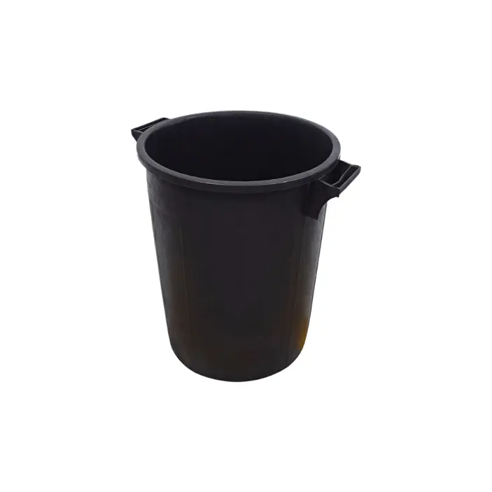Poubelle 75L NOIR INCASSABLE (couvercle vendu séparément) ITALY Résis