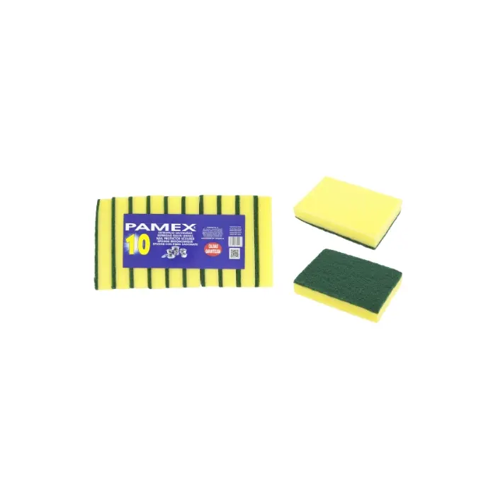 10 Éponges/Abrasif Grattante multi-surfaces (17x10x2.5cm)