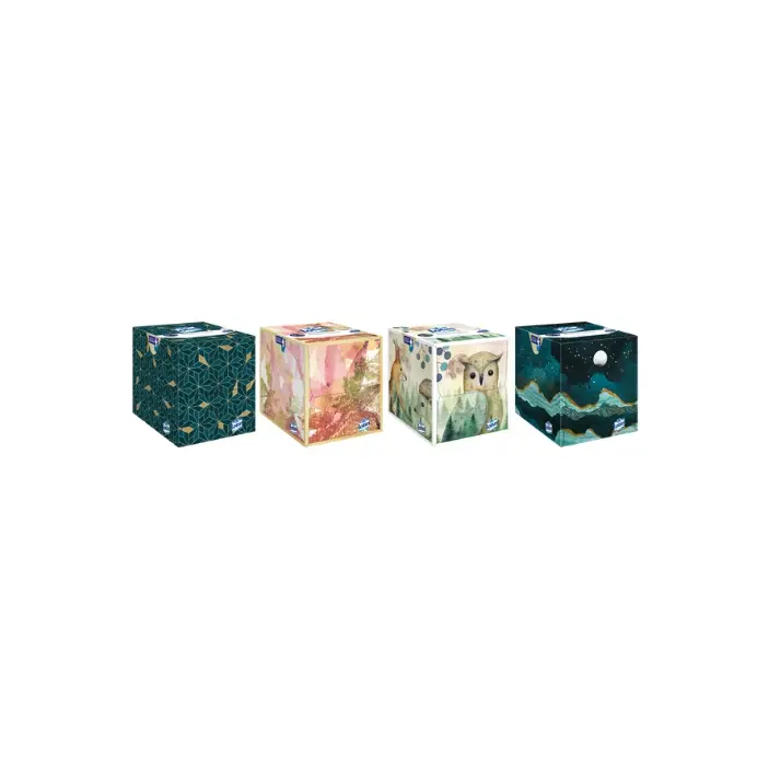12 Boîtes de mouchoirs "CUBIQUE" LOTUS