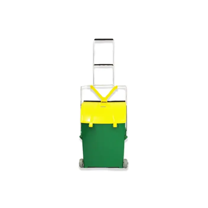 Ramasse poussière pliable avec couvercle et roues - 15L