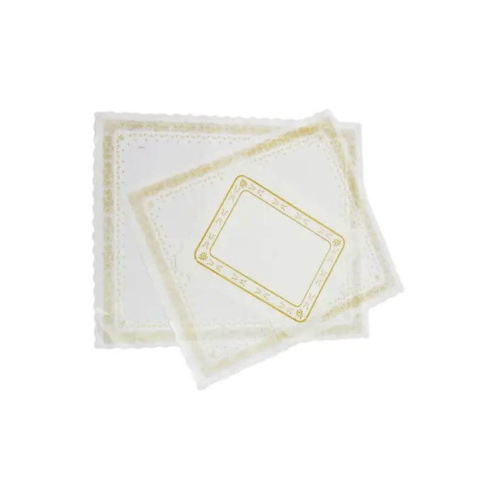 Papier Paraffiné Ingraissable "Dessus-Plat de Gateau" (41x48cm)